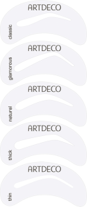 Artdeco Augenbrauen-Schablonen mit Pinsel
