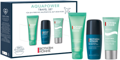 Biotherm Biotherm Homme Aquapower Travel Set = 48H Anti-Transpirant Roll-On 75 ml + Mousse de Rasage PS 30 ml + Aquafitness Gel Douche 75 ml