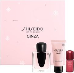 Shiseido Ginza Holiday Kit = EdP Nat. Spray 50 ml + Body Lotion 50 ml + UTM Power Infusing Concentrate 10 ml