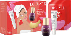 Declaré Augenpflege Vorteils-Set = Eye Contour Ess.Eye Lift.Serum 15 ml + Age Control Vit.A Booster Eye Cream 15 ml + Golden Hyaluron Eye Pads 4 Stück