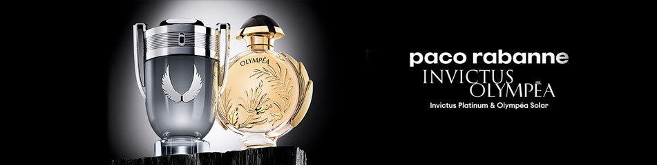 rabanne Invictus Platinum + Olympea Solar Parfum